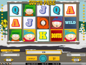 Sout Park Slot Screenshot bonus free spins